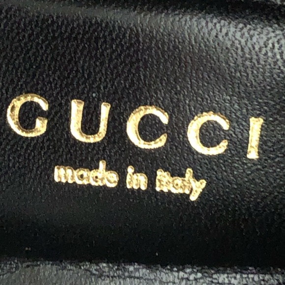 Authentic New In Box Gucci Vernice Crystal Nero Ankle Booties Size 7 - Picture 6 of 13